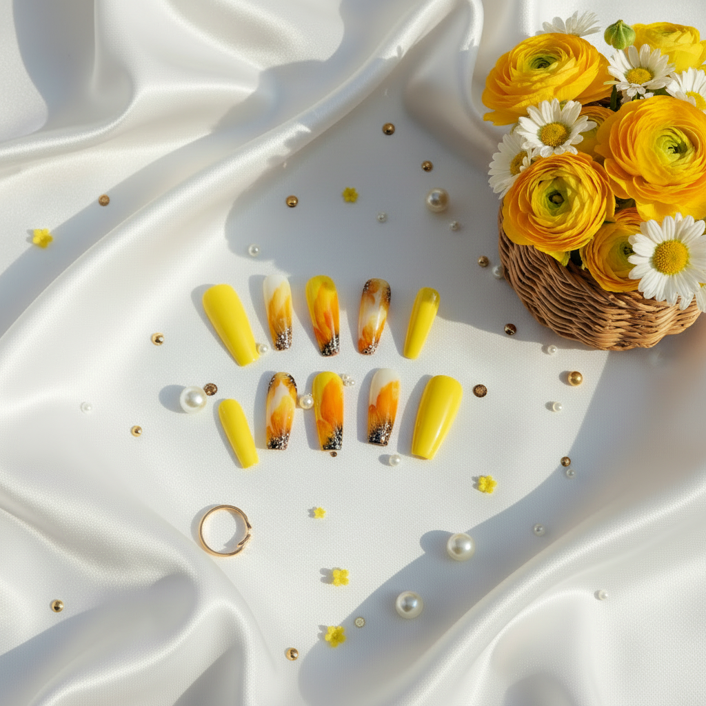 Flat lay lifestyle – Panier fleuri & soie